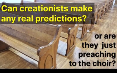 Can creationists make any real predictions? Or are they just preaching to the choir?
